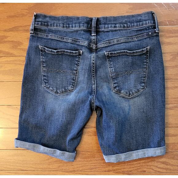 Lucky Brand Womens Size 6/28 The Bermuda Blue Denim Shorts Stretch - Picture 2 of 12
